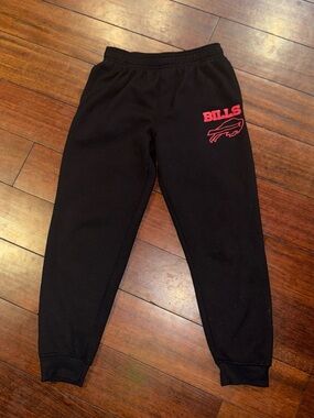 Buffalo Bills NFL Lounge Sweat Pants YOUTH KIDS BOYS 14-16 Black And Red